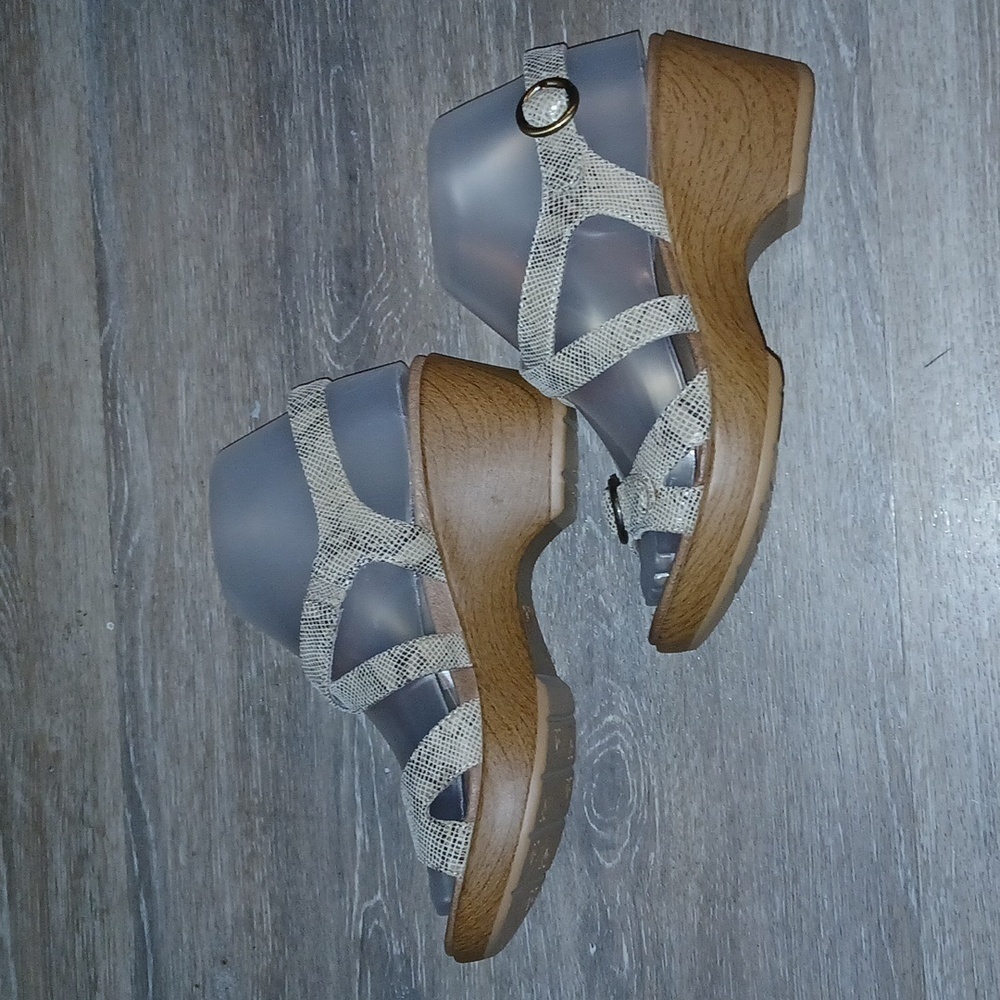 Women's Julie Dansko snakeskin shoes size 37 - Picture 2 of 12